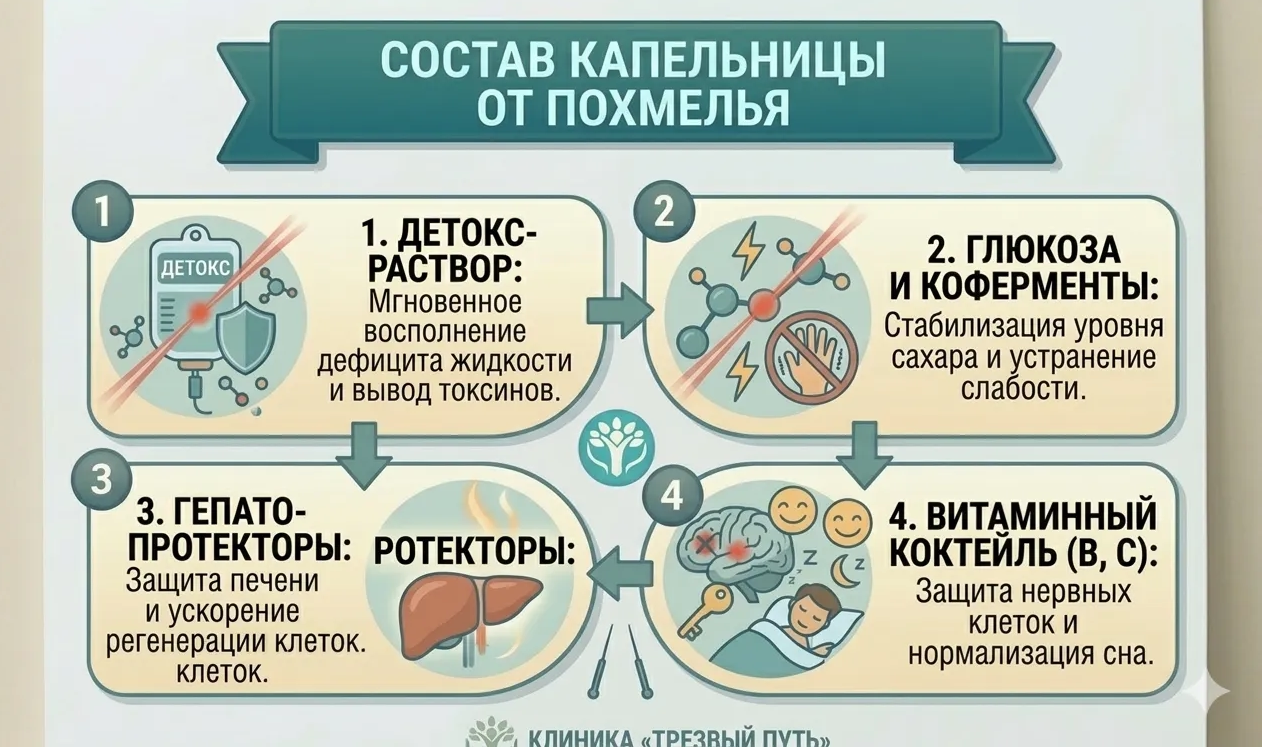 состав капельницы от похмелья